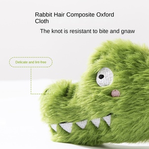 Hondenspeelgoed Crazy Zoo Krokodilpatroon Pluche Interactief touwtrekken Touwknopen Bijtbestendig bijt speelgoed - Product Image 3