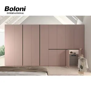 Boloni встроенный единичный немецкий угловой шкаф для спальни с раздвижными зеркалами дизайн от производителя