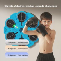 Machine de jeu de boxe électronique murale intelligente et automatique pour enfants, nouveau design, six cibles avec lumières LED et musique intégrée