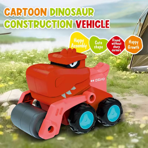 Jouets Lucky Toys : Voitures à inertie dinosaures pour bébés, véhicules de construction de dessin animé pour enfants, idéales pour jouer en intérieur - Product Image 2