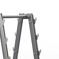 Support de barre d'haltères en métal à 3 niveaux Realleader, cadre thermolaqué avec roulements en alliage d'aluminium, équipement de rangement pour plaques de poids pour salle de sport à domicile