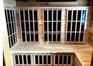 Accesorios de sauna Calentador de sauna de aluminio negro Calentador de horno infrarrojo de fibra de carbono de <span class=keywords><strong>onda</strong></span> media Bajo EMF /ELF - Product Image 5