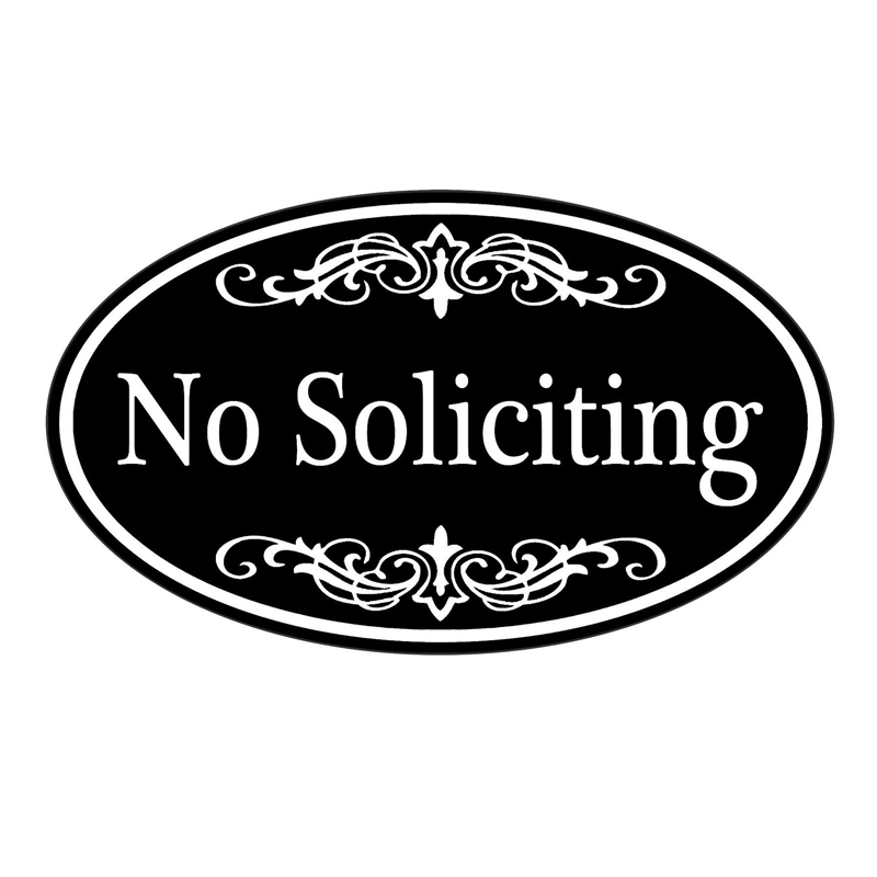 Акриловый знак «без Soliciting»