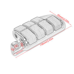 Clavijas de pie de montaje macho Universal para motocicleta 1,25 "32mm reposapiés para Harley Sportster Touring Softail Dyna Suzuki - Product Image 6