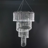 LT240074-18 De Luxe Acrylique Perlé Rideau Lustre Atmosphère De Mariage Décoration Lustre En Cristal Fournitures De Fête De Mariage