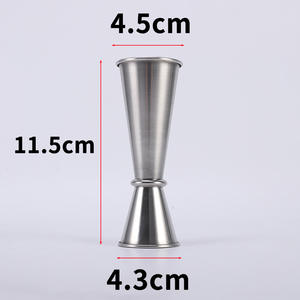 <span class=keywords><strong>Verre</strong></span> à vin à double tête en métal barman doseur épaissi en acier inoxydable vin spécial once <span class=keywords><strong>verre</strong></span> barman outil - Product Image 6