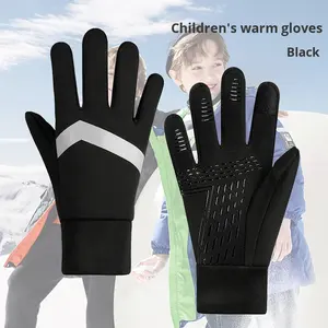 <strong>Children's</strong> <strong>Gloves</strong> Autumn Winter Velvet Warm Reflective Primary School Students' Sports Cycling Non-slip Made - Product Image 6