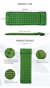 Équipement d'extérieur léger voyage coussin de couchage extérieur tapis de Camping imperméable coussin de Camping en plein air - Product Image 4