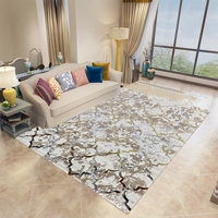 Tapis et couvre-sol antidérapants modernes turcs imprimés en 3D 0059