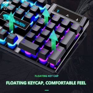 Leaven RGB Chiếu Sáng Máy Tính Để Bàn Cơ Khí Trò Chơi Bàn Phím Và Chuột Combo Có Dây Kết Nối Cho <span class=keywords><strong>PC</strong></span> Máy Tính Xách Tay - Product Image 6