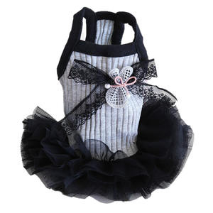 Nouvelle robe jupe bouffante noire avec nœud pour chien, collection printemps-été - Product Image 2