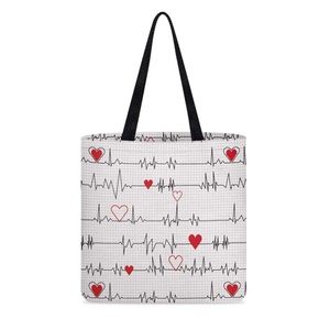 <span class=keywords><strong>Borsa</strong></span> da donna in tela pieghevole da infermiera-battito cardiaco per la mamma - Product Image 2