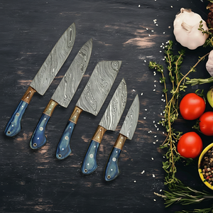 Top Selling Damascus Steel Chef <b>Knife</b> Set <b>Knives</b> <b>Sharpening</b> Chef's <b>Knife</b> Grinder Tool with Leather Roll - Product Image 1