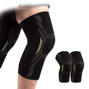 Rodillera Deportiva <span class=keywords><strong>de</strong></span> Baloncesto con Logotipo Personalizado, Protección Profesional, Flexible, Suave, Compresión Tejida - Product Image 3