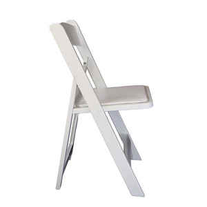 शीर्ष गुणवत्ता वाली थोक फोल्डेबल चेयर वेडिंग इवेंट मेटल विम्बलडन गार्डन कुर्सियां सफेद राल फोल्डिंग चेयर आउटडोर - Product Image 3