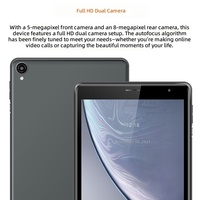 Tablette Android intelligente 8 pouces 1,66 GHz 1024x576 Légère et fine 380g Wi-Fi Certifiée Google Personnalisation transfrontalière du LOGO Secondaire