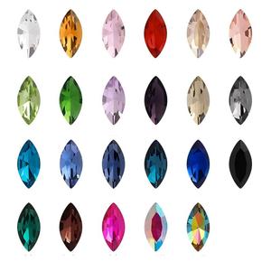 Cristal de vidrio en forma de diamante con base puntiaguda, cristal de ojo de caballo de forma irregular para accesorios de joyería y ropa. - Product Image 3