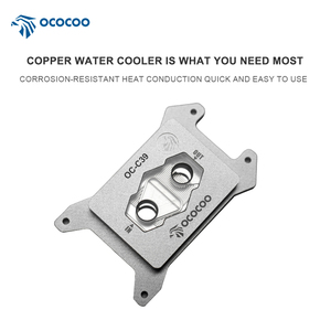 Ococoo C39-SAMD <span class=keywords><strong>CPU</strong></span> nước làm mát khối đầy đủ kim loại đồng ánh sáng cho AMD hỗ trợ máy tính Trường hợp sử dụng - Product Image 4