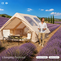 Tente familiale gonflable Zentopia avec auvent, imperméable, installation rapide, Oxford 300D, pour le camping, les festivals, le jardin