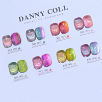 Ensemble de vernis à ongles en gel œil de chat 9D, paillettes, vernis à ongles UV à faire tremper, couleur magnétique, caméléon, arc-en-ciel, vernis à ongles en gel œil de chat