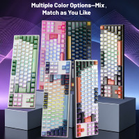 Clavier de jeu filaire portable OEM ODM 80% avec interface USB Type-C, rétroéclairage RVB, interrupteurs bleus, clavier 87 touches