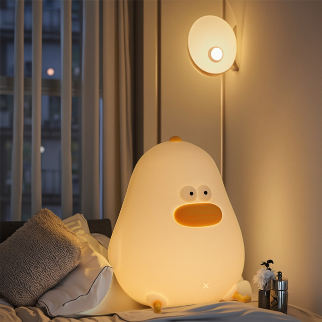 Modern White LED Lamp Intelligent Touch Sensor Novelty Creative Night Light for Bedroom USB Gift for Kids Residential Use