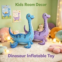 Ballons en aluminium 4D Thème Forêt Plesiosauru, Jouet Dinosaure Gonflable pour Fête d'Anniversaire d'Enfants, Décorations et Fournitures de Fête