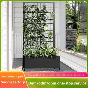Paravent de jardin moderne et écologique <span class=keywords><strong>pour</strong></span> villa, jardinière creuse en métal <span class=keywords><strong>pour</strong></span> cour, cloison de séparation extérieure, <span class=keywords><strong>bac</strong></span> de plantation ajouré - Product Image 4