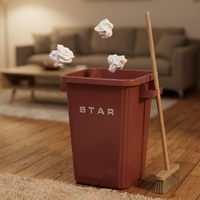 Poubelle écologique en PP, facile à nettoyer pour la collecte des déchets de cuisine dans la cour arrière des restaurants