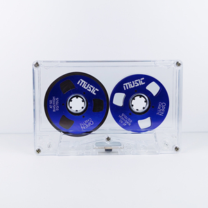 Cassette vierge transparente avec bobines colorées, enregistrement 60 minutes, durable pour collection d'enregistrements audio, style vintage - Product Image 5