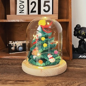 Adornos navideños de árbol de Navidad hechos a mano con hilo de tejer, decoración navideña, set de regalo creativo. - Product Image 1