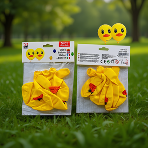 ลูกโป่งเป็ด 5 ชิ้น 30 ซม. สีเหลือง ตกแต่งงานปาร์ตี้ - Product Image 2