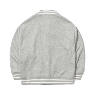 Solid Color Lightweight Baseball Uniform Jacket Women's & Men's Varsity Casual Bomber Jacket Winter and Autumn <b>Lined</b> <b>Coat</b> - Product Image 2