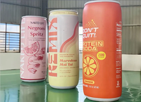 Affichage publicitaire gonflable : canettes et bouteilles de bière gonflables