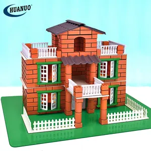 357Pcs Diy Mini Real Huis Gereedschap Educatief Bricks Bouw Techniek Huis Bouwstenen