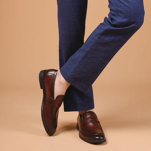 Zapatos de Vestir de Lujo para Hombre, Cerrados, Cómodos, para Bodas, Fiestas y Negocios, Oxfords de Cuero Genuino - Product Image 1