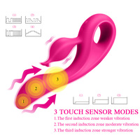 Sexspielzeug wiederaufladbar stoßender Dildo-Vibrator für Damen Berührungssensor-Formen weiblicher Kaninchen-Vibrator Sexspielzeug für Damen