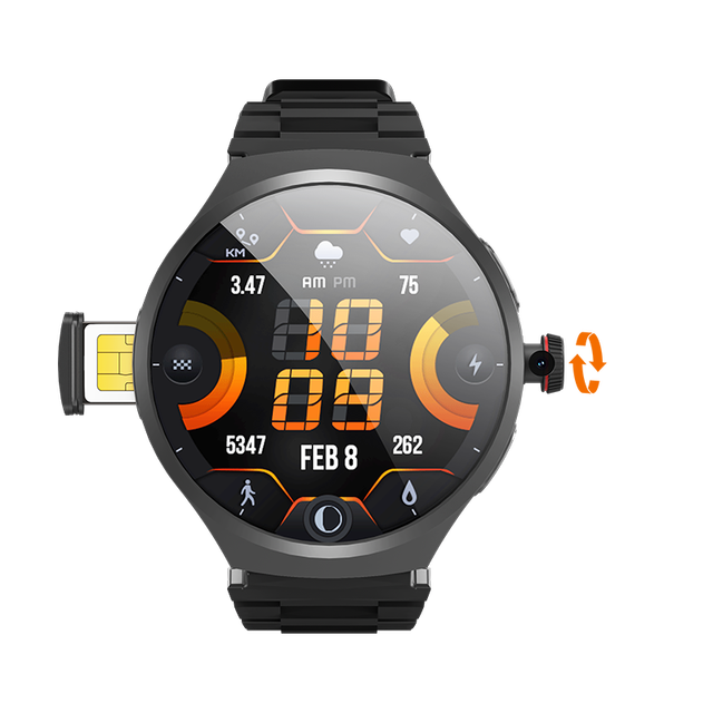 VP50 4G Android Smartwatch 2025 IP67 GPS Navigation HD Camera Sim Card Heart Rate Monitor Montres Reloj Inteligente Smart Phone