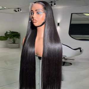 วิกผมแท้ 100% ผมบราซิลแบบดิบ วิกผมแบบเต็มศีรษะ ความหนาแน่น 250% วิกผม HD แบบ 13x6 13x4  ถอนขนมาแล้ว พร้อมเชือกผูกแบบใส - Product Image 1