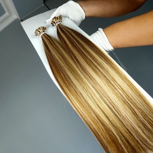 JasminebeautyTop Quality 20-26 Inches Keratin Bonds Virgin Double Drawn Natural <b>K</b> <b>Tip</b> Russian Hair <b>Extensions</b> Sale - Product Image 5