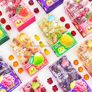 도매 100g PET 박스 과일 모양 껍질 벗겨 먹는 구미 캔디, 과일 맛 스위트 공급업체 - Product Image 3