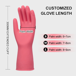 Gants <span class=keywords><strong>de</strong></span> ménage XINGYU en <span class=keywords><strong>latex</strong></span>, entièrement enduits, pratiques, doux et délicats pour le nettoyage domestique - Product Image 5