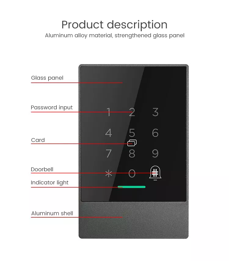 High Security Rfid Card Password Access Control System with TTLock App Remote Control · image 5