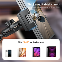 Support de téléphone portable et tablette pour camion lourd, avec rotation à 360°, support en plastique réglable pour tableau de bord de voiture, mur, bureau