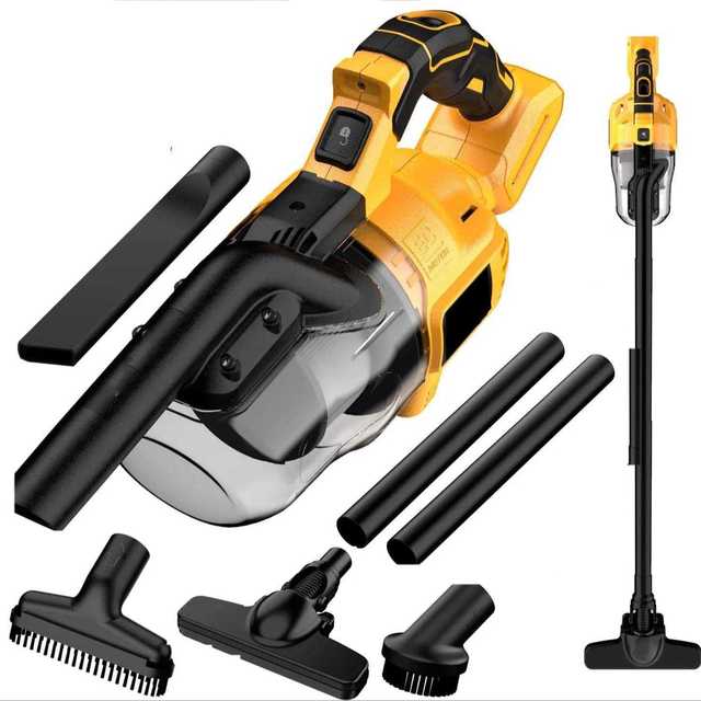 20V 400W Cordless Vacuum Cleaner Industrial DIY Home & Car Pet Hair Removal Tool with Battery Power Source