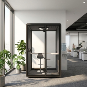 Cabina Acústica Insonorizada Móvil de Aluminio y Vidrio Templado, Cabina Personalizada para <span class=keywords><strong>Estudio</strong></span> de Grabación o <span class=keywords><strong>Centro</strong></span> de Llamadas - Product Image 4