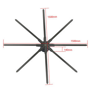 Ventilateur LED <span class=keywords><strong>holographique</strong></span> 3D de 150 cm pour exposition commerciale, grand <span class=keywords><strong>projecteur</strong></span> vidéo <span class=keywords><strong>holographique</strong></span> de 59 pouces avec 2512 perles lumineuses LED, ventilateur <span class=keywords><strong>holographique</strong></span> - Product Image 2