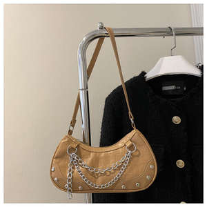 Bolso de mujer de estilo occidental de alta calidad con cremallera y borla simple, tipo bandolera. - Product Image 5