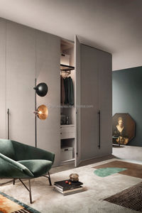 Juego de Dormitorio Pequeño Moderno con Cajones, Estanterías, Diseño Modular, Armario con Puertas y Guardarropa para <span class=keywords><strong>Ropa</strong></span>, Uso en Hoteles - Product Image 2