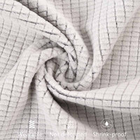 Hersteller liefern Winter Hot Sale Hoodies Modedesign Polyester Grid Polar Fleece Stoff